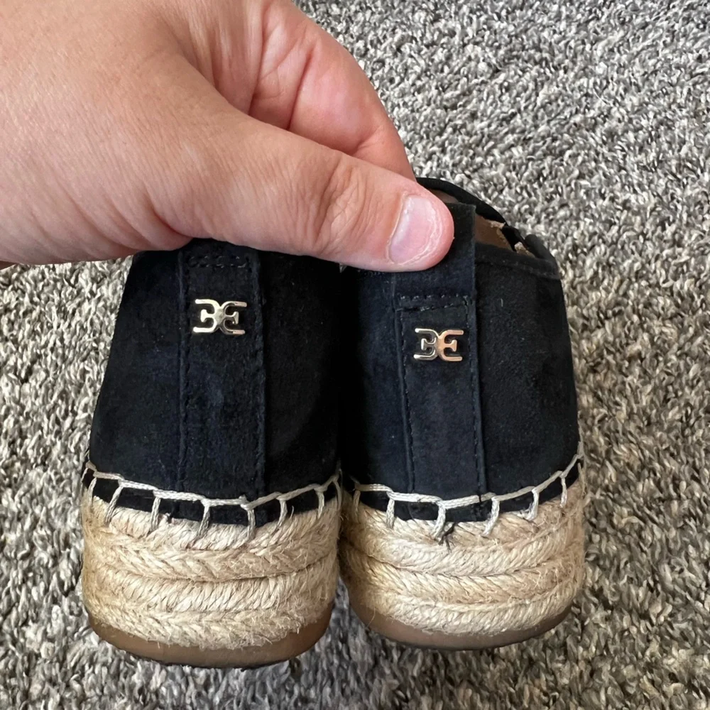 Sam Edelman‎ Women’s Carrin Platform Black Espadrilles Shoes Size 8